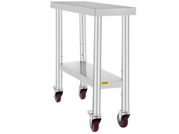 ВЕВОР Кухонный рабочий стол на колесах 76 х 30 см