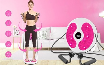 ВРАЩАЮЩАЯСЯ ПЛАСТИНА ДЛЯ ФИТНЕС-УПРАЖНЕНИЙ С МАССАЖЕРОМ 28 СМ.
