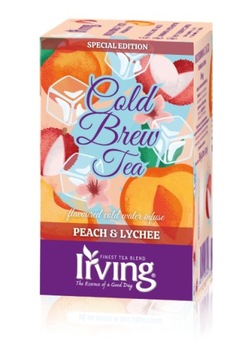 NOWOŚĆ Herbata Cold Brew Tea Peach & Lychee 20 kop.