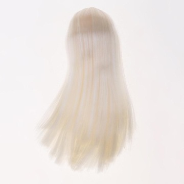 1/6 Dziewczyna Doll Head Sculpt z długim złotym