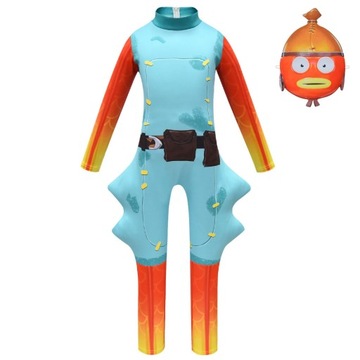 Cosplay dziecięca Kostium ryby z Fortnite to the