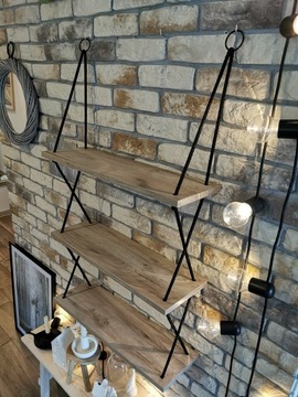 Полки подвесные на веревках 60х20 дуб сонома