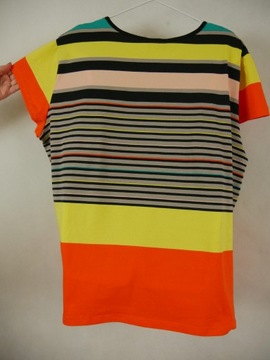 Kolorowa bluzka w paski ponad 140cm #MAAXI# 56/60