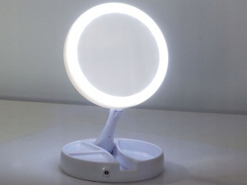 НАСТОЛЬНОЕ КОСМЕТИЧЕСКОЕ ЗЕРКАЛО СО СВЕТОДИОДНОЙ ПОДСВЕТКОЙ