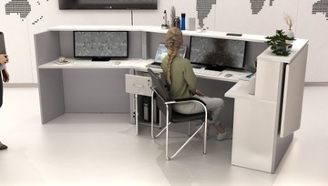 Стойка ресепшн R38 300x140см LED