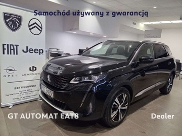 Peugeot 5008 II Crossover Facelifting 1.2 PureTech 130KM 2022 Peugeot 5008 1.2 PureTech GT EAT8 7os. Gwrancja Dealer 1.2 Benzyna 130KM