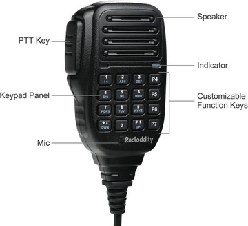 CB РАДИО RADIODDITY DB25-D МОБИЛЬНЫЙ РАДИОТЕЛЕФОН 20ВТ ОВЧ 300К КОНТАКТЫ GPS