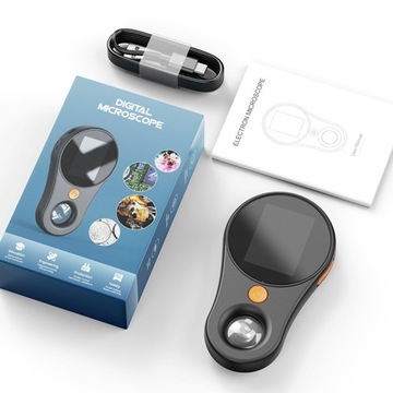 CYFROWE SZKŁO POWIĘKSZAJĄCE ELEKTRONICZNA LUPA OŚW.LED EKRAN HD IPS 500x PC