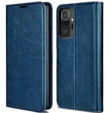 ETUI SKÓRZANE DO XIAOMI REDMI NOTE 10 PRO +SZKŁO