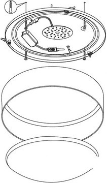 EGLO PALOMARO СВЕТОДИОДНЫЙ ПОТОЛОЧНЫЙ СВЕТИЛЬНИК ⌀ 50 СМ