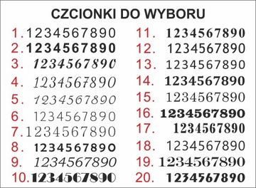 numer NUMEREK NA DRZWI hotel dom klub GRAWEROWANY