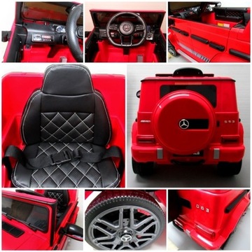 Mercedes G63 r Auto na akumulator EVA SKÓRA Pilot