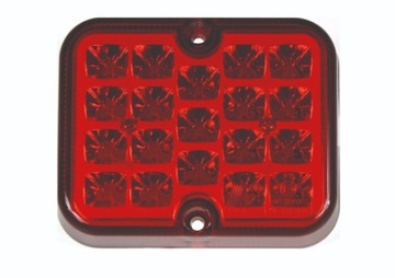 LAMPA TYLNA PRZECIWMGIELNA LED CZERWONA 12V LEDOWA