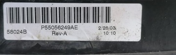 DODGE DURANGO 04R PANEL VENTILACE P55056249AE