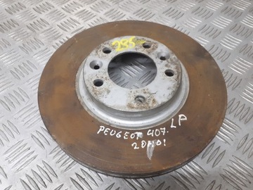 TARCZA HAMULCOWA PRZÓD PEUGEOT 407