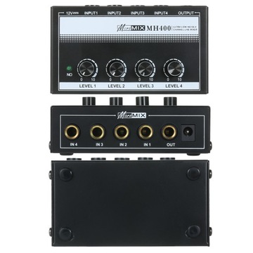 MH400 Ультрамалошумящий 4-канальный линейный микшер Mini