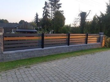 Ogrodzenie przęsło płot panel 120x200 Antracyt 1mb