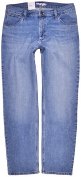 WRANGLER spodnie regular BLUE jeans STRAIGHT _ W36 L30