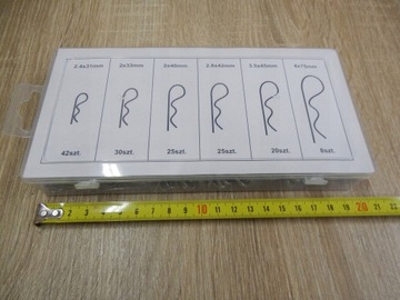 Набор шплинтов 150 шт. Пружинная сталь.