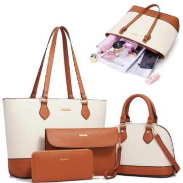 PORTFELE I TOREBKI DAMSKIE TORBY NA RAMIĘ TOTE BAGS SATCHEL ZESTAW 4 SZTUKI