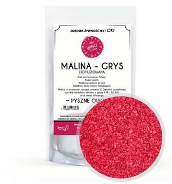 MALINA grys liofilizowana 100g