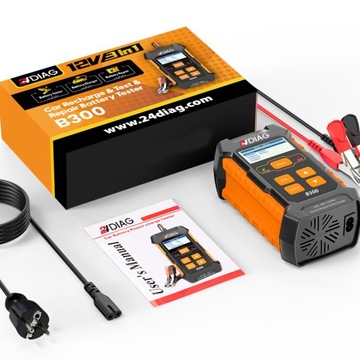 PROSTOWNIK TESTER DO AKUMULATORÓW B300 3w1 12V 5A