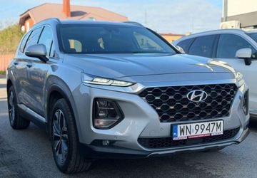 Hyundai Santa Fe IV SUV 2.0 CRDi 185KM 2020 Hyundai Santa Fe 1WL ASO Salon PL FV23 Kamera 360 ACC Martwe Pole CarPlay, zdjęcie 2