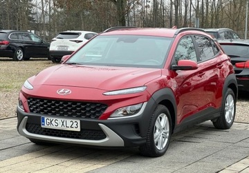 Hyundai Kona I Crossover Facelifting 1.0 T-GDI 120KM 2021 Hyundai Kona 1.0T-GDI 120KM Klimatronik Navi Led Virtual Stan Bdb ZAREJEST, zdjęcie 1