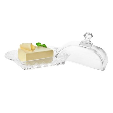 СТЕКЛЯННАЯ МАСЛЕНКА С КРЫШКОЙ КАРО ТАДАР