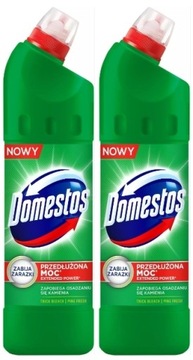 Domestos Żel do WC Toalety Pine Fresh 2x750ml