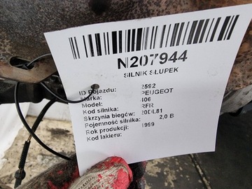 MOTOR SLOUPEK EW10 PEUGEOT 406