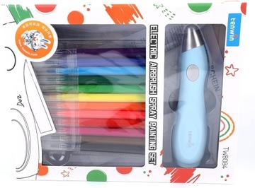 МАРКЕРЫ ДЛЯ АЭРОГРАФИИ ШАБЛОНЫ МАРКЕРОВ USB НАБОР ДЛЯ КРАСКИ + 120 трафаретов