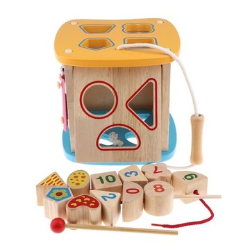 Маленькие дети, универсальная деревянная шкатулка.