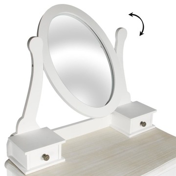 Biurko Victoria białe - eleganckie i funkcjonalne do domu