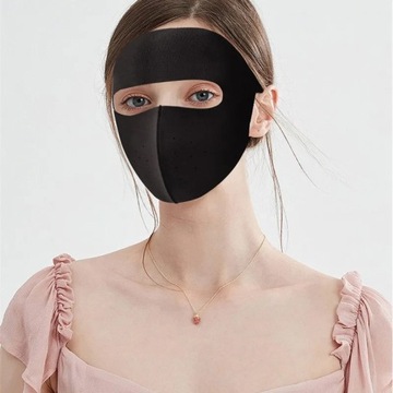 Летняя солнцезащитная маска из ледяного шелка, защита от пыли, защита от солнца для всего лица