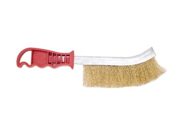 ЩЕТКА ИЗ ЛАТУННОЙ ПРОВОЛОКИ ДЛЯ ОЧИСТКИ Ржавчины, РУЧНАЯ