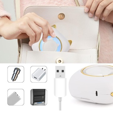 PRZENOŚNA MINI DRUKARKA TERMICZNA DRUKARKA FOTOGRAFICZNA Z SIEDMIOKOLOROWĄ