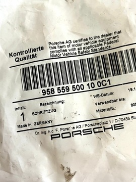 ZNAK DIESEL NA BLATNÍK PORSCHE PANAMERA 95855950010 OE