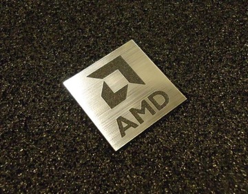 AMD LOGO naklejka emblemat wypukłe 25x25 mm 421