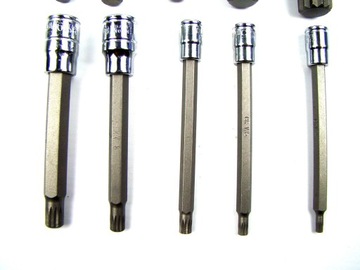 НАБОР НАСАДОК TORX С НАРУЖНЫМИ ШПИНКАМИ M4-M18 ДЛИННЫЕ 1/4