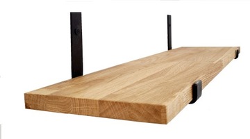 Pólka loft, wisząca. DĄB LITE DREWNO C 100 cm