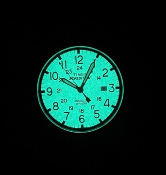 Zegarek męski Timex Expedition Scout podświetlenie INDIGLO pasek skóra WR50