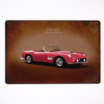 Tabliczka dekoracyjna metalowa FERRARI CALIFORNIA
