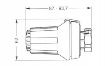 ТЕРМОСТАТИЧЕСКАЯ ГОРЛОВКА DANFOSS PANDA M30x1.5