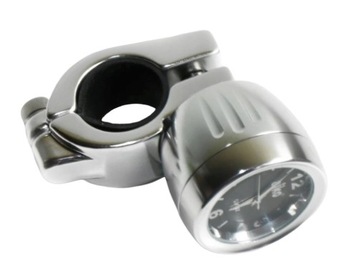 ZEGAREK ALUMINIOWY MOTOCYKLOWY MOTOR CZARNA TARCZA
