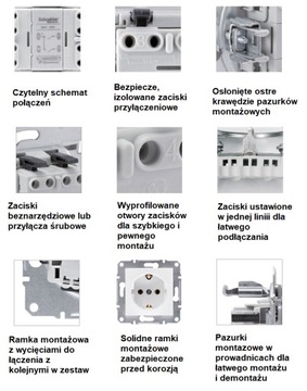 РОЗЕТКА SCHNEIDER ASFORA RJ45, кат. 5e, UTP АНТРАЦИТОВЫЙ.