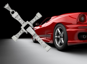 PrEmIUM WYJĄTKOWY Naszyjnik krzyżyk Vin Diesel krzyż Toretto Niezbędnik