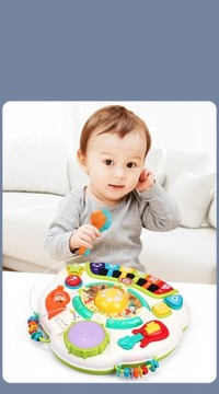 STOLIK MUZYCZNY interaktywny PANEL STOLICZEK EDUKACYJNY BLUETOOTH MIKROFON