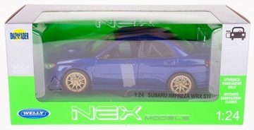SUBARU IMPREZA WRX STI MODEL METAL 1:24 WELLY NIEB