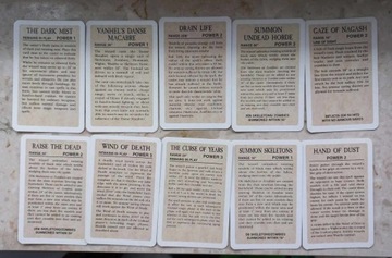 Warhammer Fantasy karty magii Magic Cards Necromantic 5 edycja